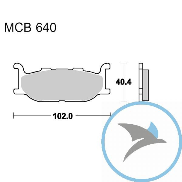 Bremsklotz Sinter Scooter TRW oder 7322837 - MCB640SRM