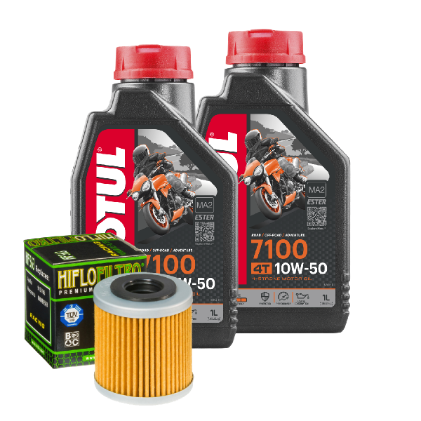 Husqvarna TE 510 ie Service Kit Ölwechsel Öl Motul 7100 10W50 Ölfilter