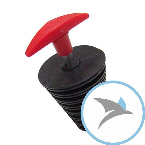 Auspuff Stopfen23/52 mm schwarz mit Griff -