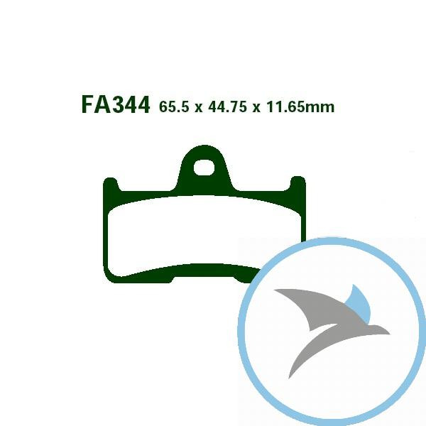 Bremsklotz Sinter R EBC oder 7874605 - FA344R