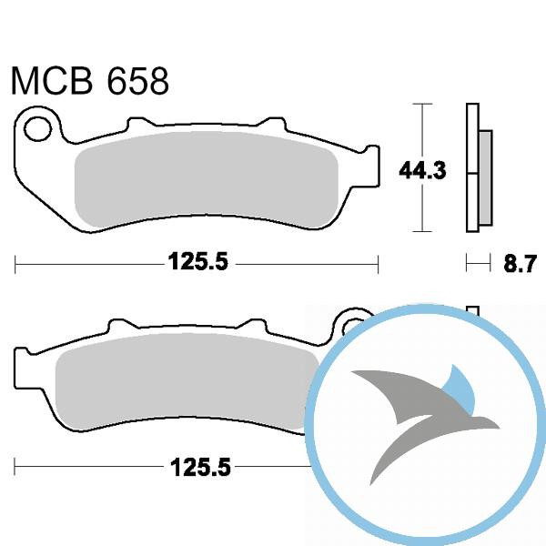 Bremsklotz Sinter vorne TRW oder 7328990 - MCB658SV