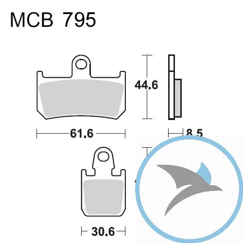 Bremsklotz Sinter vorne TRW oder 7322449 - MCB795SV