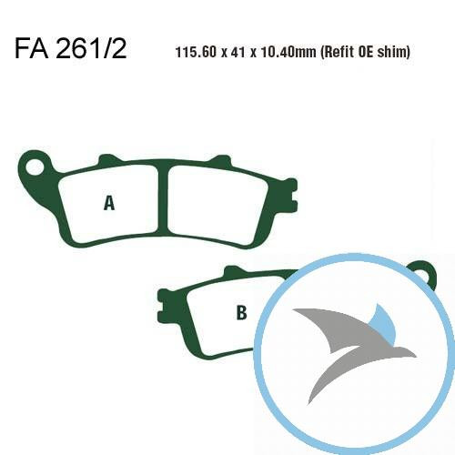 Bremsklotz Sinter HH EBC oder 7875321 - FA261/2HH