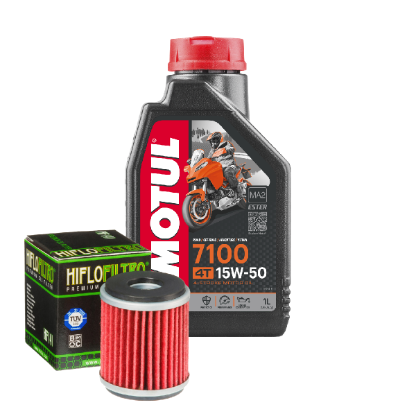 Yamaha YZ 450 F Service Kit Ölwechsel Öl Motul 7100 15W50 Ölfilter