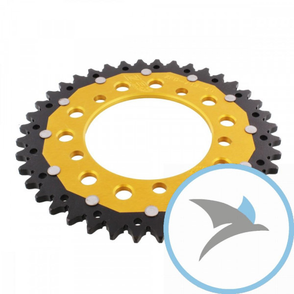 Kettenrad Dual 40Z Teilung 520 goldZF Innendurchmesser 100 Lochkreis 120