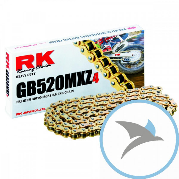 RK Standardkette GB520MXZ4/116 Kette offen mit Clipschloss