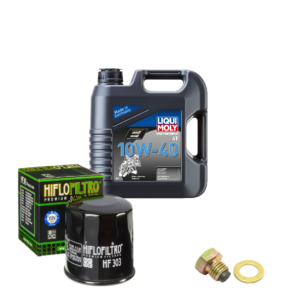 Kawasaki ZX-10R 1000 J Ninja Service Kit Öl LIQUI MOLY 10W-40 Ölfilter