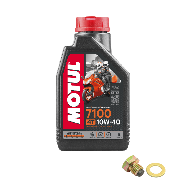 Kymco Agility 50 R12 Service Kit Ölwechsel Öl Motul 7100 10W40 Dichtring