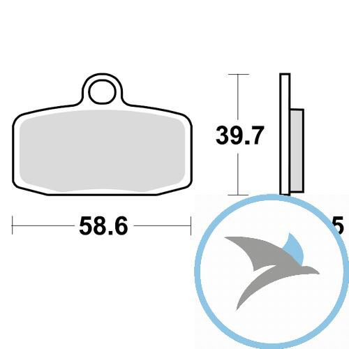 Bremsklotz Sinter SI TRW oder 7376901 - MCB842SI