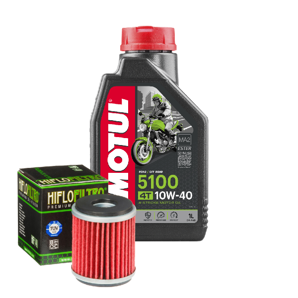 Yamaha YZF-R 125 Service Kit Ölwechsel Öl Motul 5100 10W40 Ölfilter