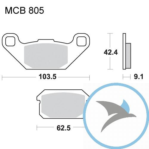 Bremsklotz Sinter SI TRW - MCB805SI