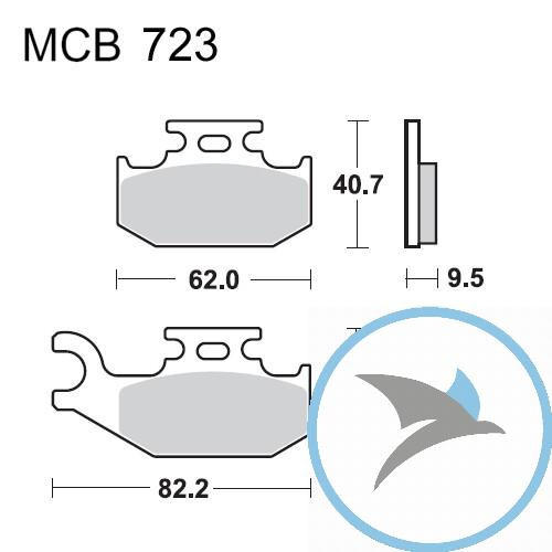 Bremsklotz Sinter SI TRW oder 7325681 - MCB723SI