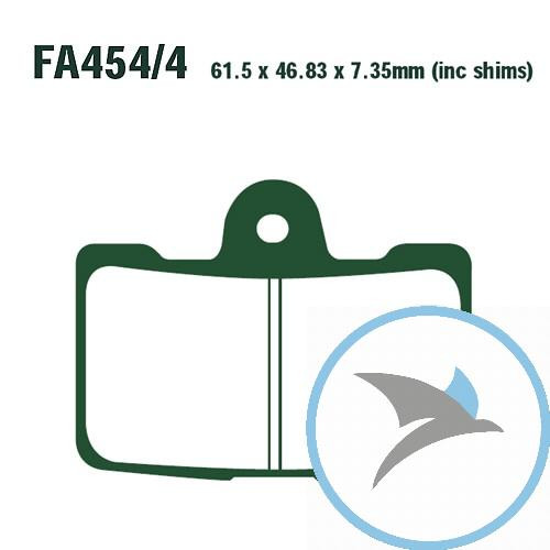 Bremsklotz Sinter HH EBC oder 7875073 - FA454/4HH