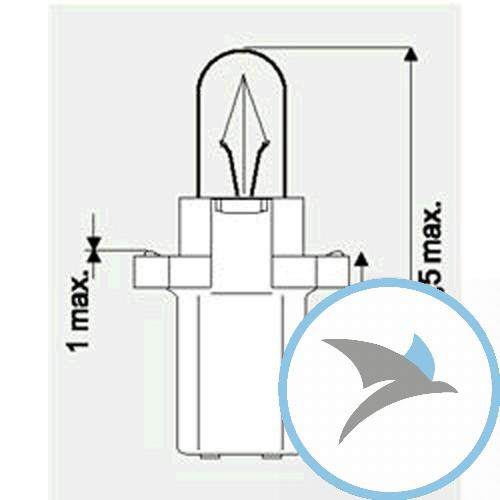 Lampe 12V1.2W JMP B8.3D Inhalt 10 Stück