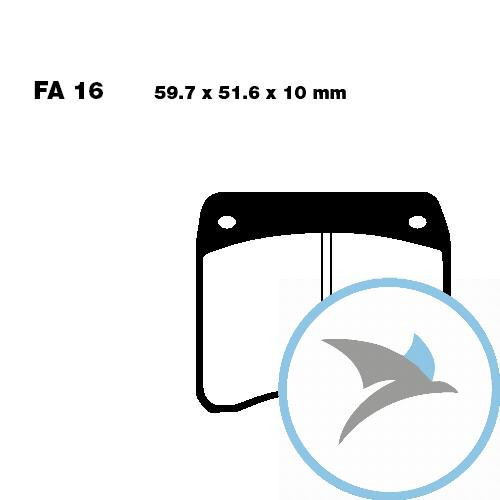 Bremsklotz Sinter HH EBC - FA016HH