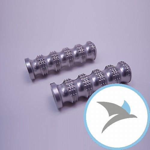 Fussrasten Satz silber MFW MASTERGRIP - 050000300.NG10