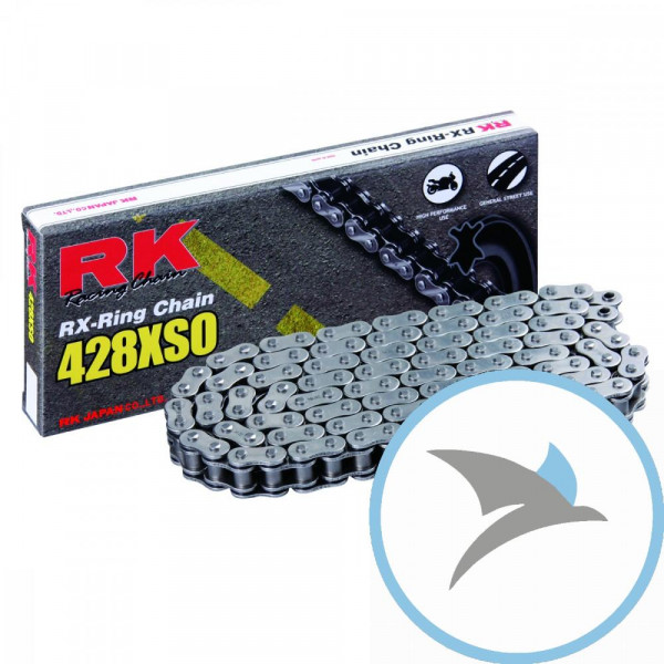 RK X-Ringkette 428XSO/136 Kette offen mit Clipschloss