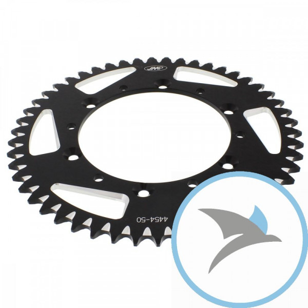 Alu-Kettenrad 50Z Teilung 520 schwarz JMP Innendurchmesser 134 Lochkreis 150