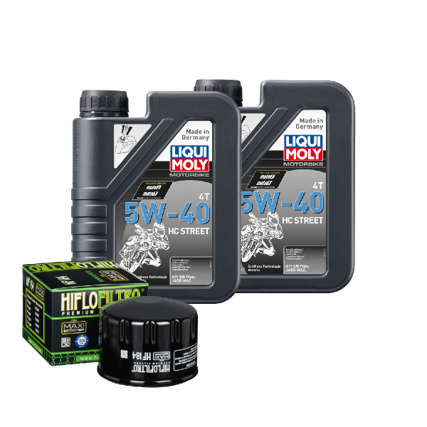 Piaggio Beverly 500 ie Service Kit Ölwechsel Öl LIQUI MOLY 5W-40 Ölfilter