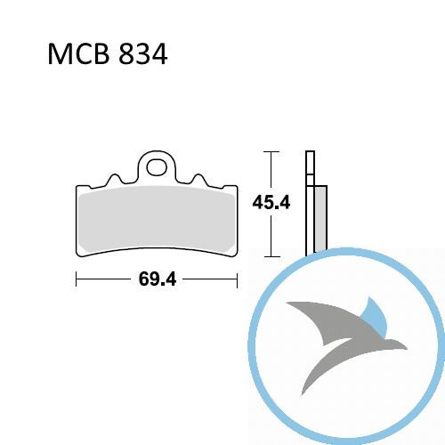 Bremsklotz Sinter vorne TRW - MCB834SV