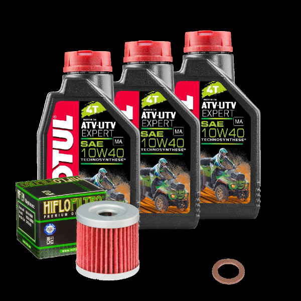 Arctic Cat DVX 400 Service Kit Ölwechsel Öl Motul ATV-UTV 10W40 Ölfilter