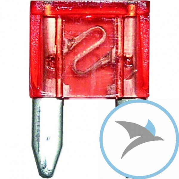Mini-Sicherung 10A rot Inhalt 5 Alternative: 1491026 - 4001796198755