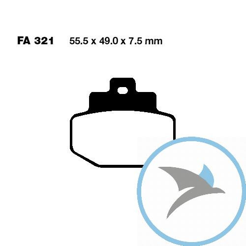 Bremsklotz Standard Scooter EBC - SFA321