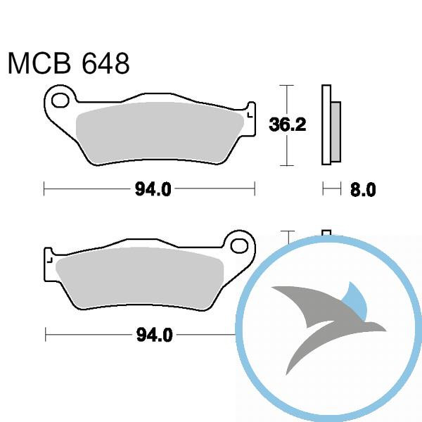 Bremsklotz Standard TRW oder 7377500 - MCB648