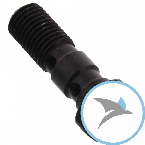 Hohlschraube doppelt M10 x 1.25 Alu Racing schwarz