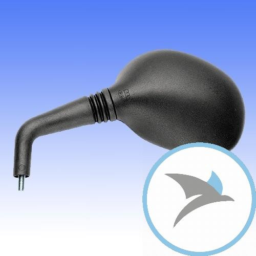 Spiegel oval schwarz links - 916/140VLE