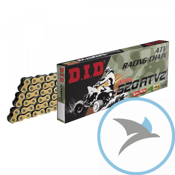 DID X-Ringkette GB520ATV2/118 Kette offen mit Clipschloss