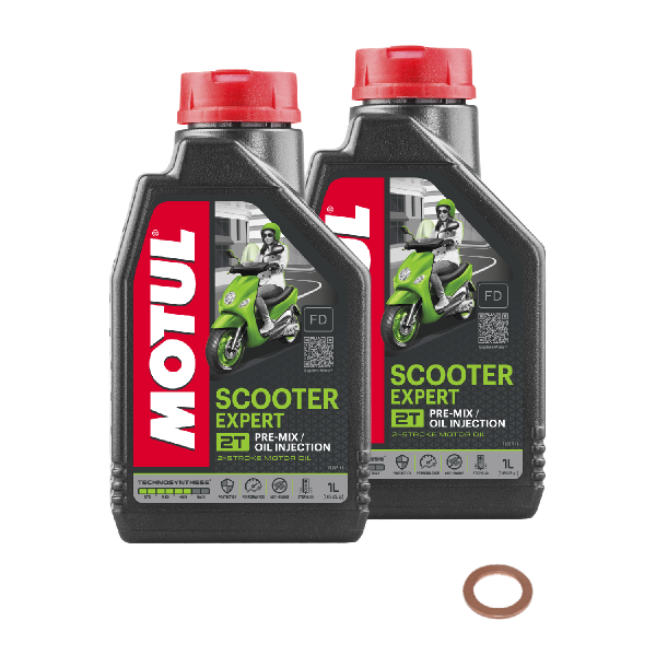 Piaggio Zip 50 TT Service Kit Ölwechsel Öl Motul Scooter Dichtring