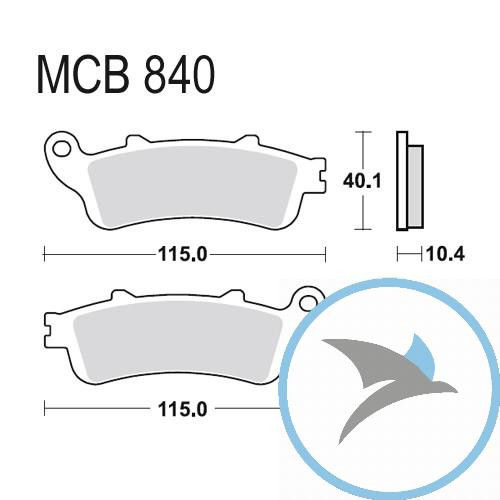 Bremsklotz Sinter hinten TRW oder 7323330 - MCB840SH