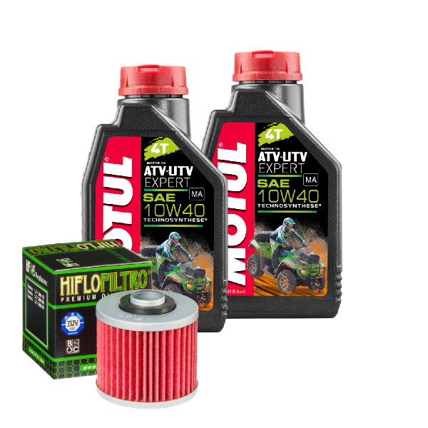 Yamaha YFM 700 RSBG Service Kit Ölwechsel Öl Motul ATV-UTV 10W40 Ölfilter