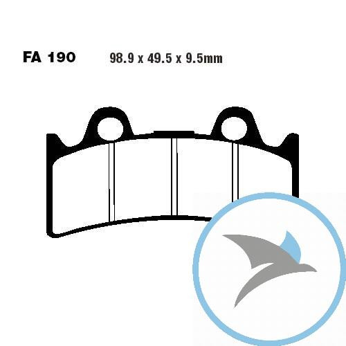 Bremsklotz Sinter HH EBC oder 7873425 - FA190HH