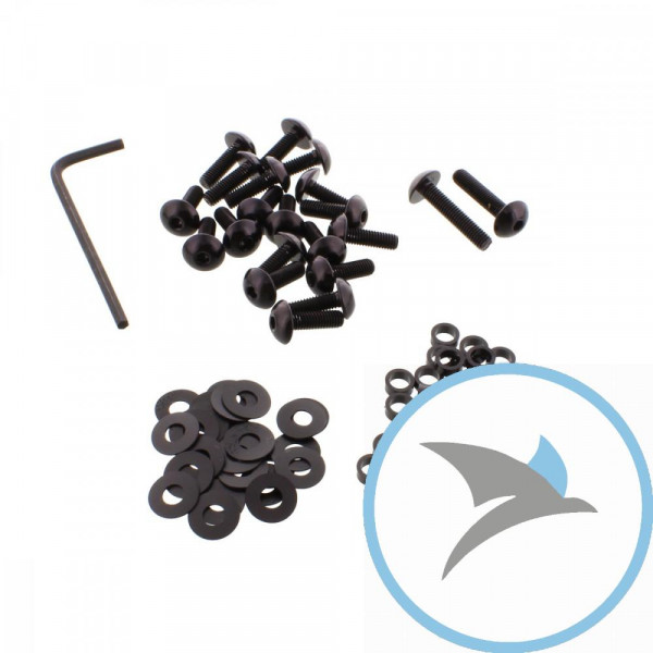 VERKLEID Schraube Satz Pro Bolt alu schwarz - FOAP150BK