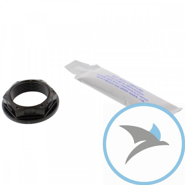 Mutter Achse Pro Bolt M25X1.25 mm 30 mm Titan schwarz - TINUT25125002BK