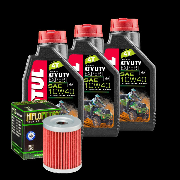 Suzuki LT-Z 250 Quadsport Service Kit Öl Motul ATV-UTV 10W40 Ölfilter