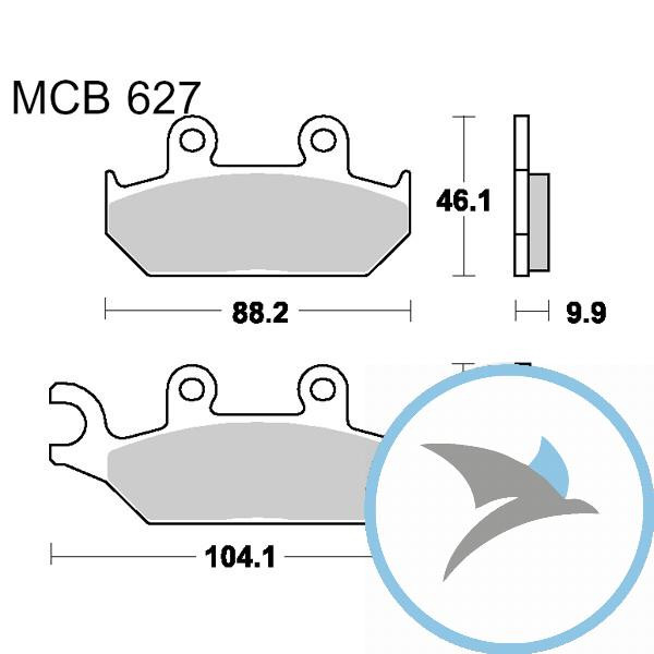 Bremsklotz Standard TRW oder 7375108 - MCB627