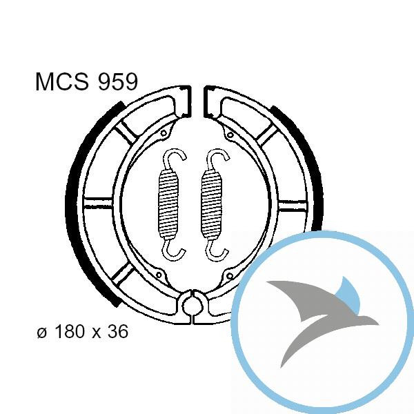 Bremsbacken ohne Feder TRW oder 7370893 - MCS959