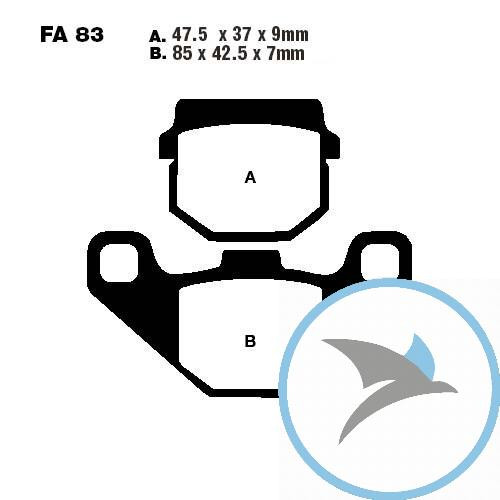 Bremsklotz Sinter HH EBC - FA083HH