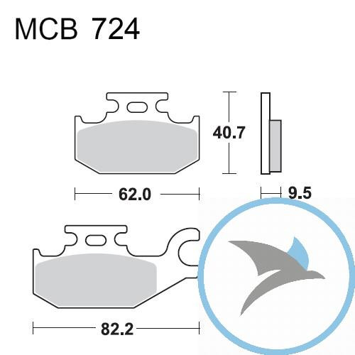 Bremsklotz Sinter SI TRW oder 7325608 - MCB724SI