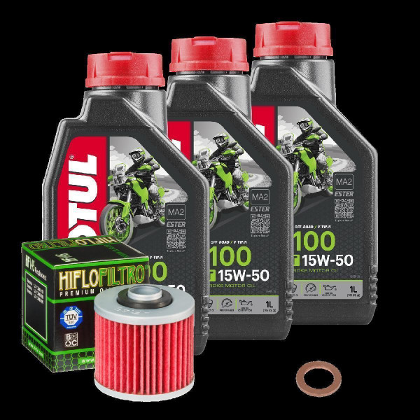 Yamaha XT 600 Z Tenere Service Kit Ölwechsel Öl Motul 5100 15W50 Ölfilter