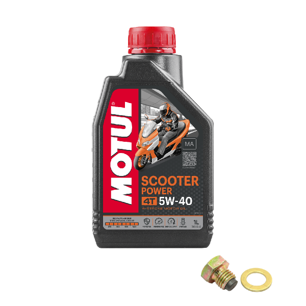SYM Super Duke 125 Service Kit Ölwechsel Öl Motul Scooter 5W40 MA Schraube
