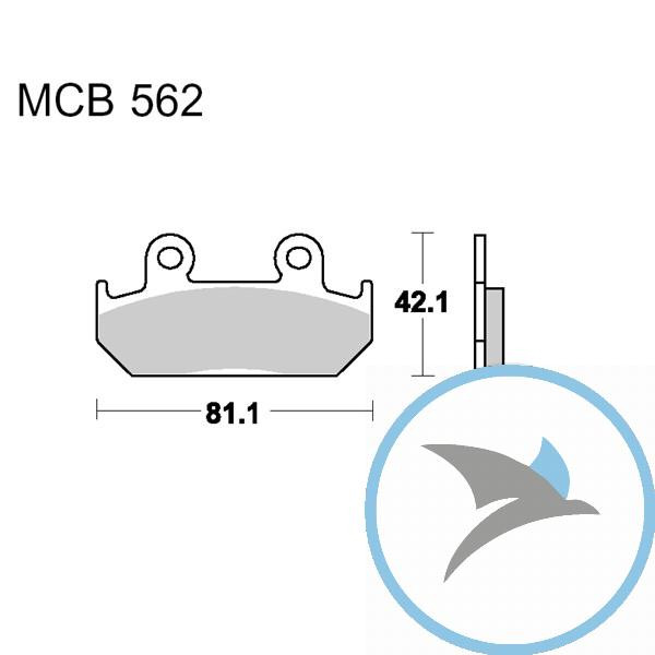 Bremsklotz Sinter vorne TRW oder 7328735 - MCB562SV