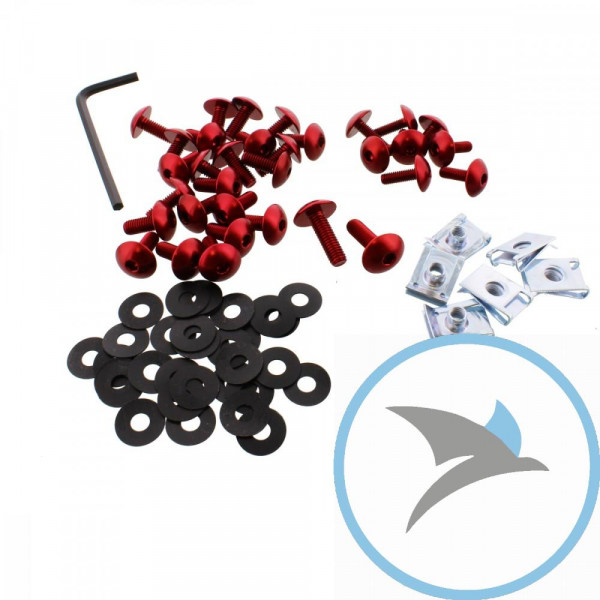 VERKLEID Schraube Satz Pro Bolt alu rot - FHO217R