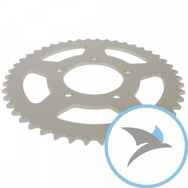 Alu-Kettenrad 46Z Teilung 520 silber Esjot Innendurchmesser 080 Lochkreis 100