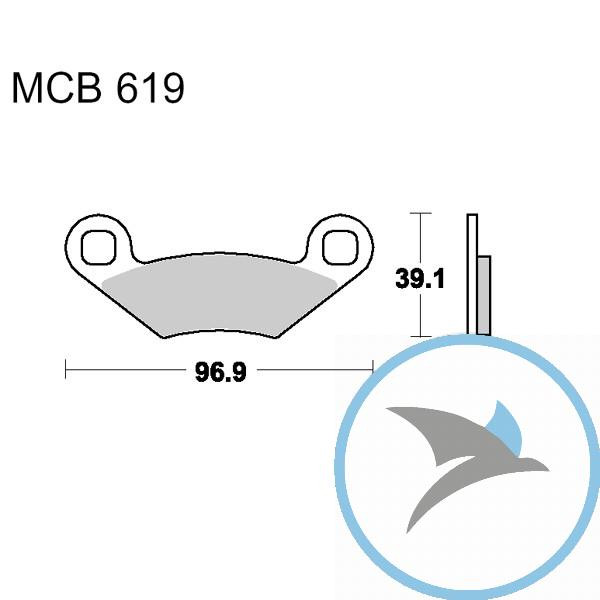 Bremsklotz Standard TRW oder 7325301 - MCB619