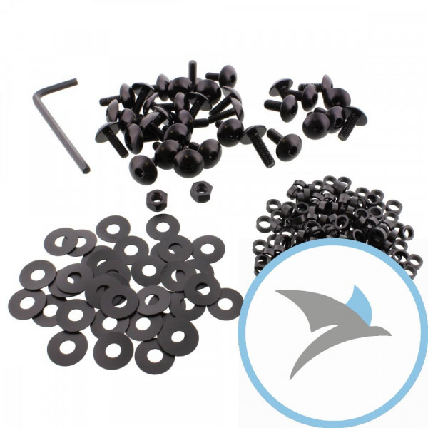 VERKLEID Schraube Satz Pro Bolt alu schwarz - FYA470BK