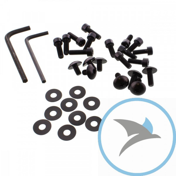 VERKLEID Schraube Satz Pro Bolt alu schwarz - FKTM140BK